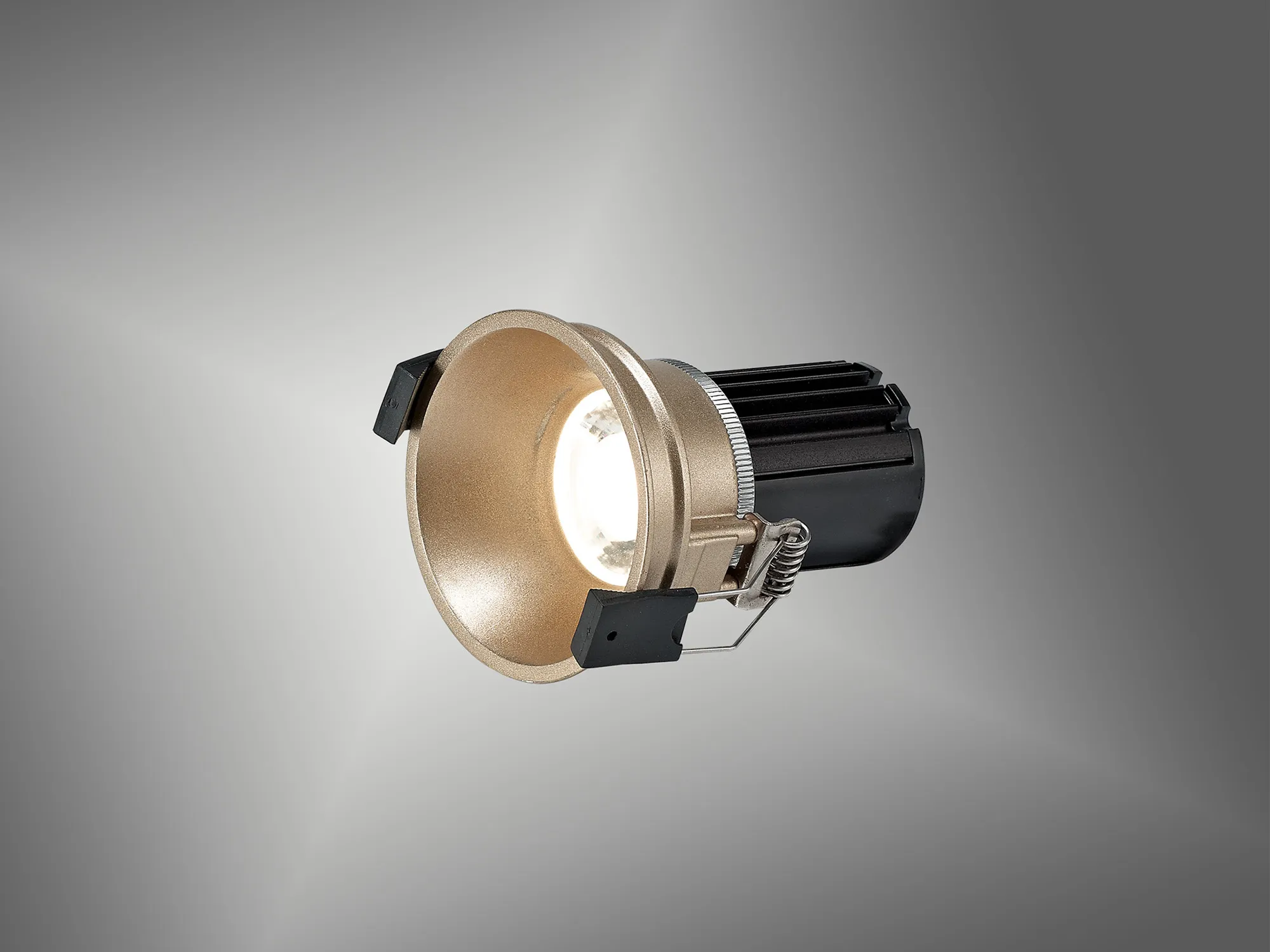 Bania 10 Tridonic Powered 10W 2700K 710lm 36° CRI>90 LED Engine Gold Fixed Recessed Spotlight, IP20 DM200900  Dlux Bania 10